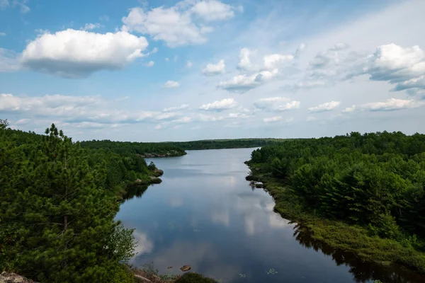 Una Hermosa Toma Una Vista Del Lago Sudbury Ontario Canadá — Foto de Stock
