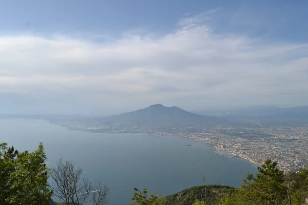 Napoli Talya Daki Castellammare Stabia Nın Kıyı Manzarası — Stok fotoğraf