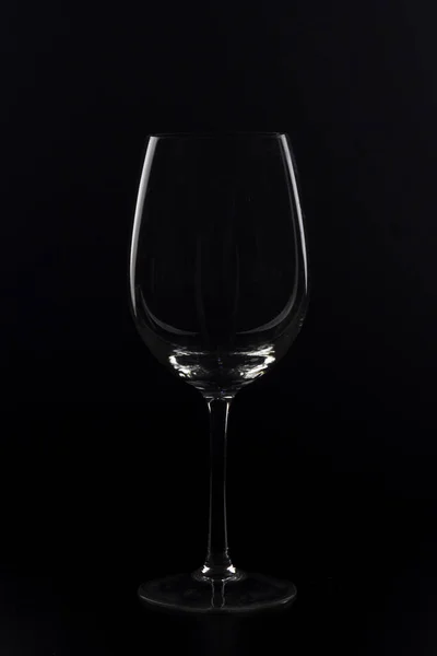 Closeup Shot Wine Glass Isolated Dark Background — Stock Photo, Image