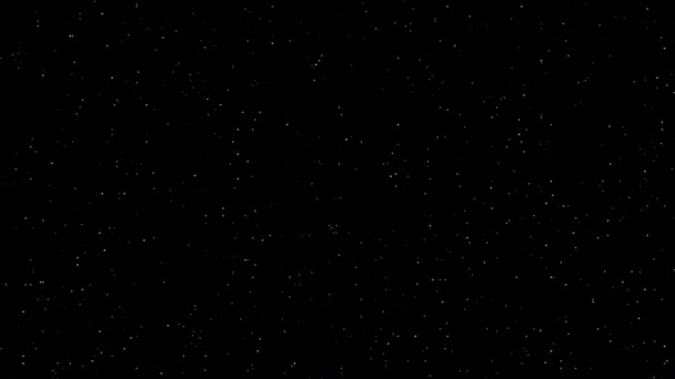 Cielo Nocturno Con Nubes Estrellas — Vídeo de stock