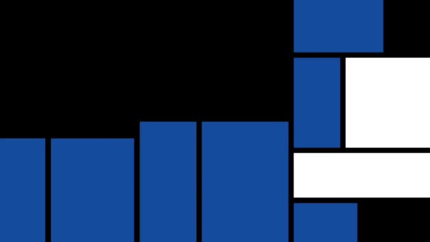 Abstrakter Geometrischer Hintergrund Mit Quadraten Und Rechtecken — Stockvideo