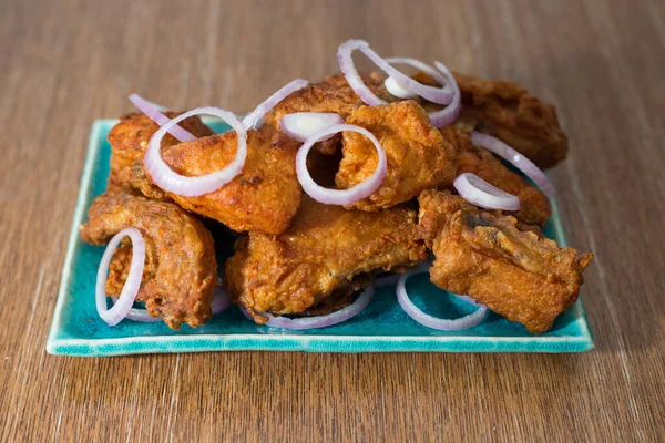 양파를 닭고기 — 스톡 사진