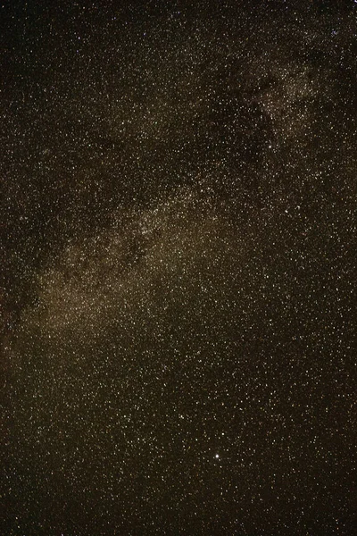 Éclat Étoiles Dorées Dans Voie Lactée Contre Ciel Nocturne Sombre — Photo
