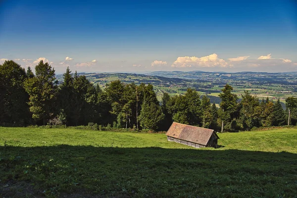 Landscape Holderkappeli Schwarzenberg Forest Valleys House Field — Stock Photo, Image