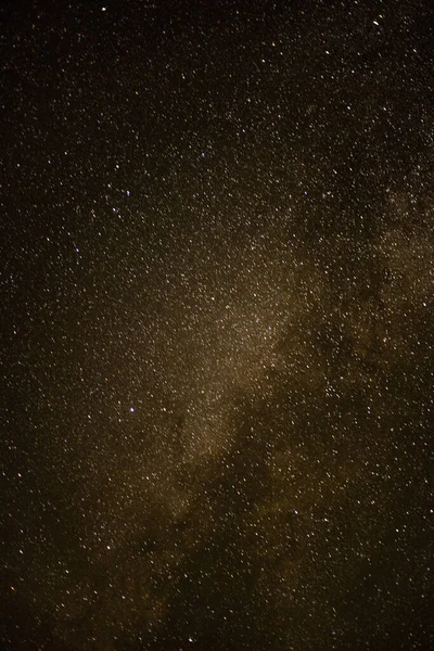 Éclat Étoiles Dorées Dans Voie Lactée Contre Ciel Nocturne Sombre — Photo