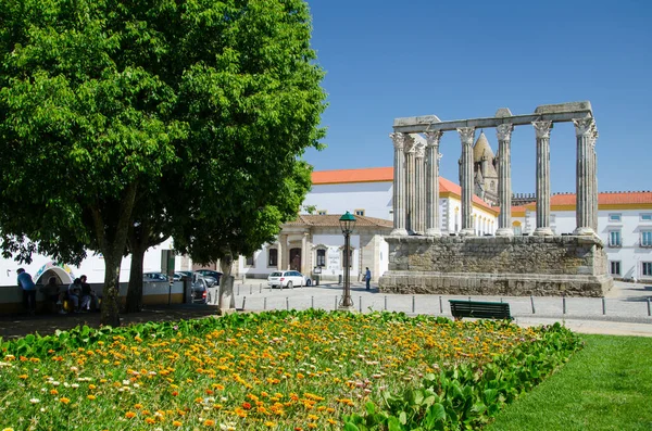 Templo Romano Évora Templo Diana Templo Antigo Cidade Portuguesa Évora — Fotografia de Stock