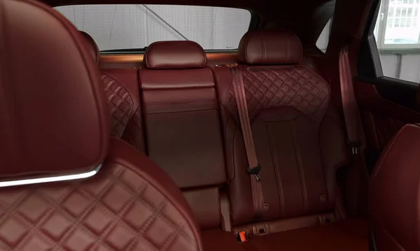 Munich Alemanha Setembro 2021 Bentley Bentayga Interior Carro Luxuoso Confortável — Fotografia de Stock