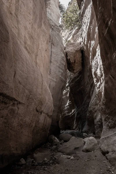 Beautfiul View Rocks Stones Cave Avakas Gorge Nature Trail Cyprus — Stock Photo, Image