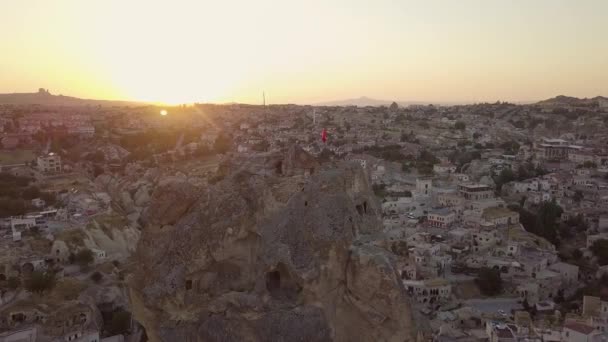 Malowniczy Widok Starożytnych Ruin Kapadocji Turcja — Wideo stockowe