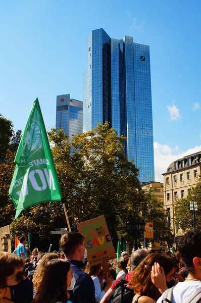 Francesco Germania Settembre 2021 Venerdì Marcia Dimostrativa Del Futuro Dalle — Foto Stock