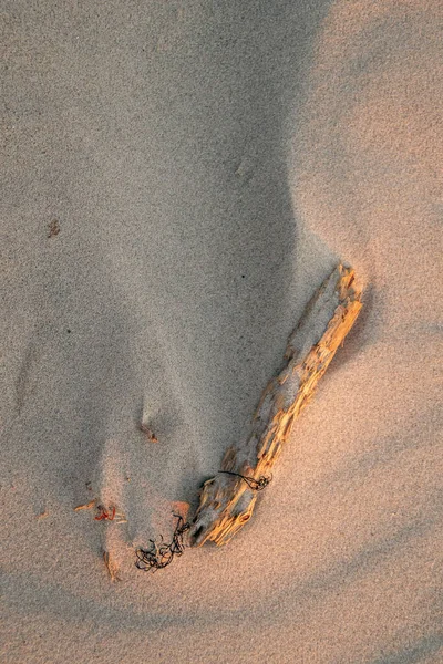 Een Bovenaanzicht Van Het Zand Het Strand Van Oostzee Litouwen — Stockfoto