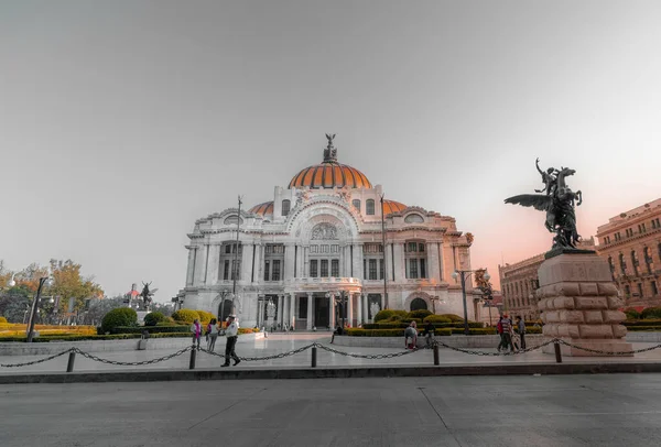 メキシコのファインアート宮殿の眺めの地平線ショット メキシコ — ストック写真