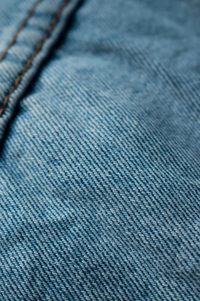 Een Verticaal Shot Van Een Detail Van Een Lichte Denim — Stockfoto