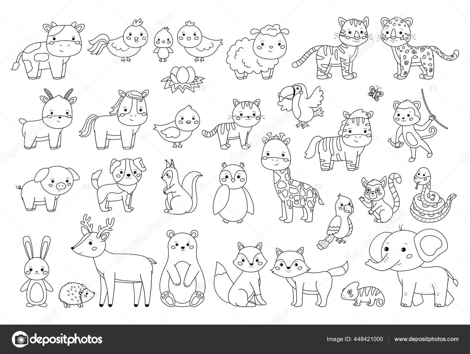 dessiner de jolies illustrations de nourriture kawaii, d'animaux, d'objets