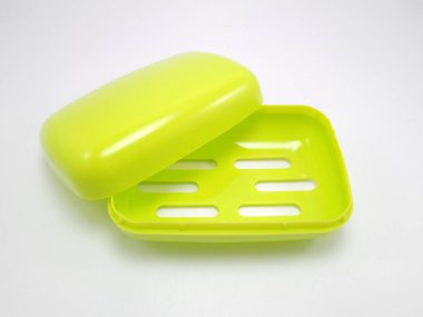 Plastik kutu banyo sabunu tutacağı.