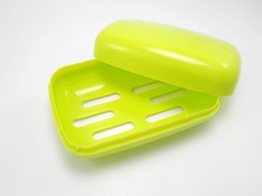 Plastik kutu banyo sabunu tutacağı.
