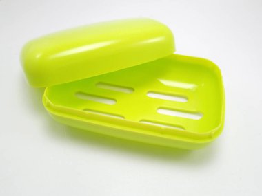 Plastik kutu banyo sabunu tutacağı.