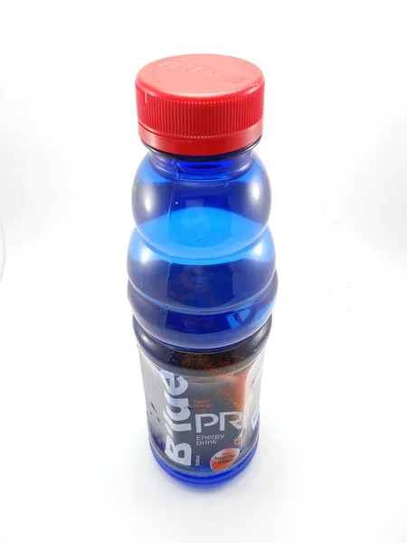 Manila Oct Blue Pro Energy Drink Broskvově Oranžová Příchuť Října — Stock fotografie