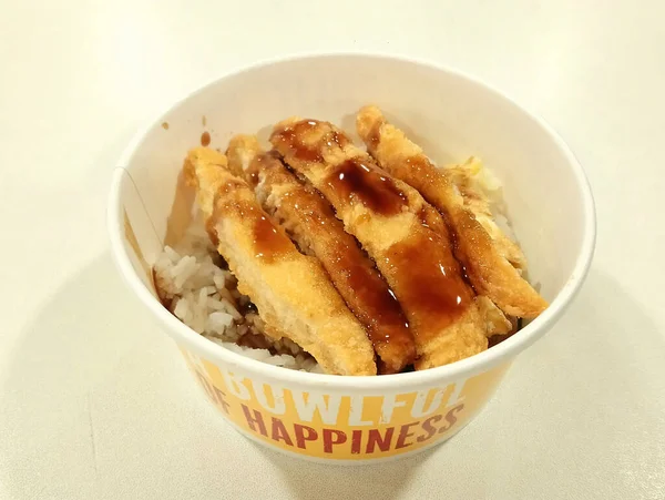 Manila Lgo Mcdonalds Kippenkom Teriyaki Rijst Oktober 2020 Manilla Filipijnen — Stockfoto