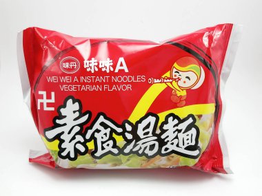 MANILA, PH - OCT 21 - Wei wei 21 Ekim 2020 'de Manila, Filipinler' de vejetaryen eriştesi.