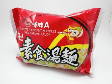 MANILA, PH - OCT 21 - Wei wei 21 Ekim 2020 'de Manila, Filipinler' de vejetaryen eriştesi.