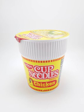 MANILA, PH-OCT 21 - Nissin cup noodles chicken flavor, 21 Ekim 2020, Manila, Filipinler.