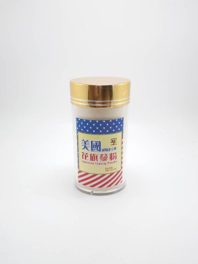 MANILA, PH - OCT 21 - Amerikan ginsengi tozu 21 Ekim 2020, Manila, Filipinler.