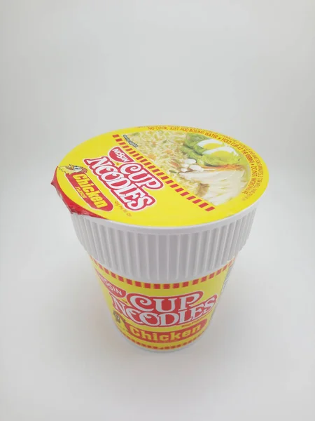 Manila Oct Nissin Cup Noodles Csirke Íze Fülöp Szigeteki Manilában — Stock Fotó