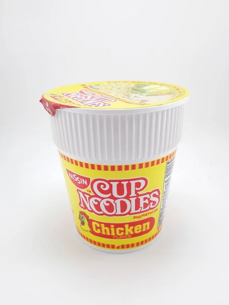 Manila Oct Nissin Cup Noodles Csirke Íze Fülöp Szigeteki Manilában — Stock Fotó