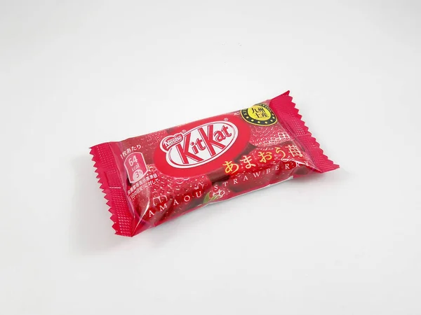 Manila Oct Nestle Kit Kat Σοκολάτα Γεύση Φράουλα Στις Οκτωβρίου — Φωτογραφία Αρχείου