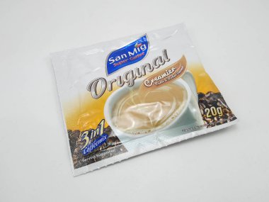 MANILA, PH - OCT 5 - San Mig 3 in 1 kahve karışımı 5 Ekim 2020, Manila, Filipinler.