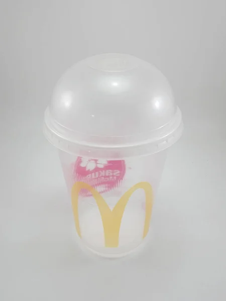 Manila Oct Mcdonalds Sakura Mcfloat Drink Cup Dniu Października 2020 — Zdjęcie stockowe