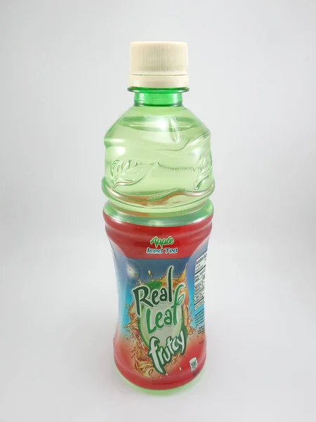 Manila Oct Äkta Blad Äppeliste Flaska Dryck Den Oktober 2020 — Stockfoto