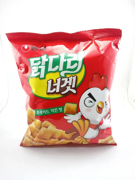 Manila Oct Nongshim Chicken Pops Snack Жовтня 2020 Року Манілі — стокове фото