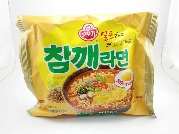 Manila Oct Sesame Ramen Noodles Жовтня 2020 Року Манілі Філіппіни — стокове фото