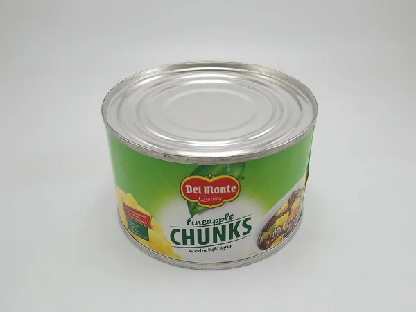 Manila Oct Del Monte Pineapple Chunks Octubre 2020 Manila Philippines —  Fotos de Stock