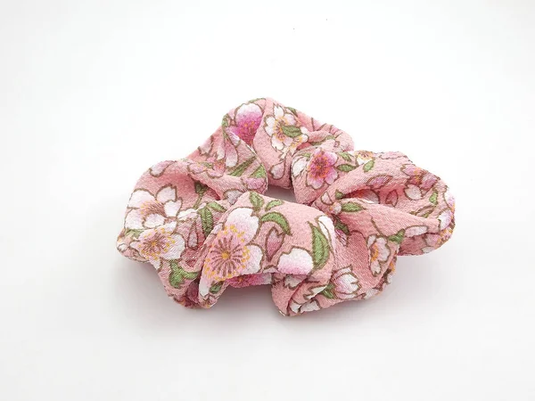 Roze Bloemen Stof Art Print Haarband — Stockfoto