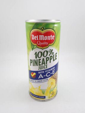 MANILA, PH - OCT 7 - Del monte ananas suyu 7 Ekim 2020, Manila, Filipinler.
