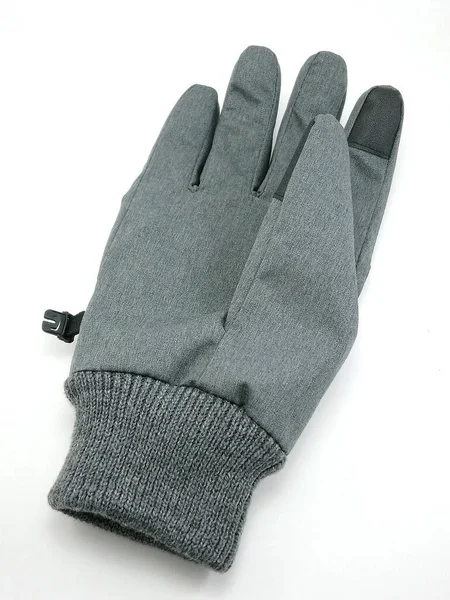 Guantes Negros Invierno Para Proteger Del Frío — Foto de Stock