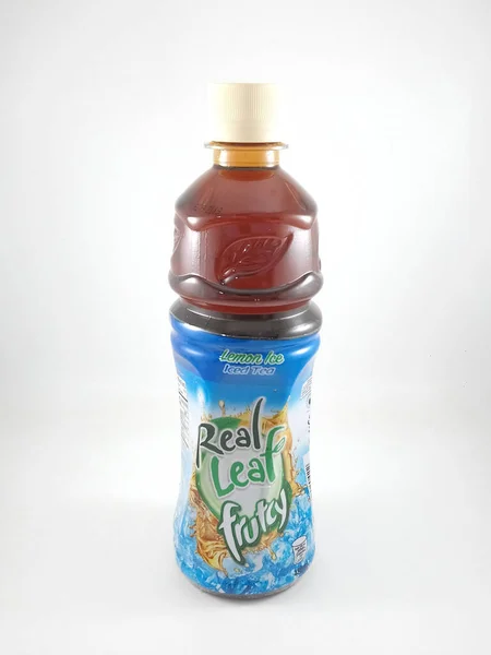 Manila Oct Frutcy Real Leaf Lemon Ice Iced Tea Drink — Stock Photo, Image