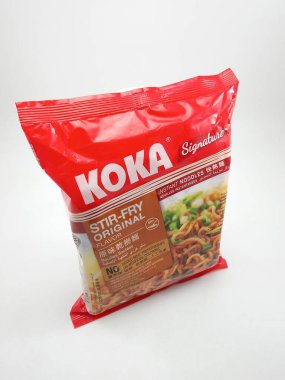 11 Ocak 2020 'de Manila, Filipinler' de Koka imzalı orijinal erişte kızartması..