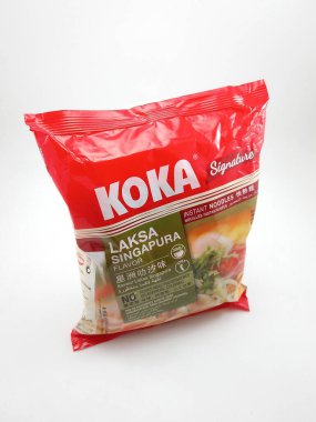 11 Ocak 2020 'de Filipinler' in Manila şehrinde Laksa Singapura aromalı erişte imzası.