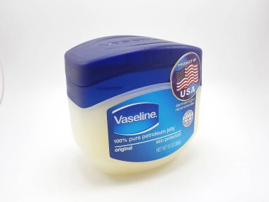 MANILA, PH - NOV 6 - Vaseline petroleum jelly on November 6, 2020 in Manila, Philippines. clipart