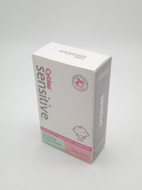 MANILA, PH - NOV 10 - Cycles sensitive diaper cream and baby lotion box on November 10, 2020 in Manila, Philippines.