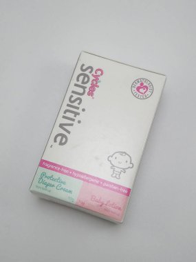 MANILA, PH - NOV 10 - Cycles sensitive diaper cream and baby lotion box on November 10, 2020 in Manila, Philippines.