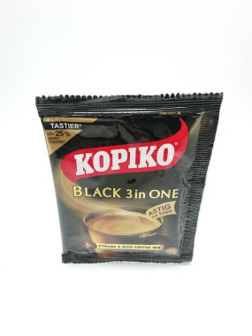 MANILA, PH - NOV 10 - Kopiko black 3 in 1 coffee on November 10, 2020 in Manila, Philippines.