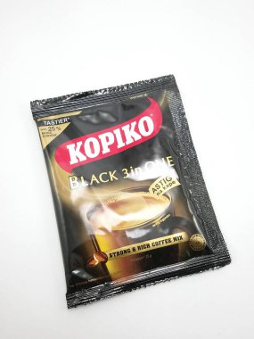 MANILA, PH - NOV 10 - Kopiko black 3 in 1 coffee on November 10, 2020 in Manila, Philippines.