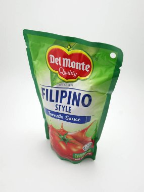 MANILA, PH - NOV 10 - Del monte Filipino style tomato sauce on November 10, 2020 in Manila, Philippines.