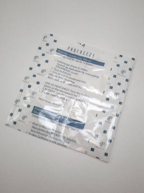 MANILA, PH - NOV 10 - Profreeze ice pack on November 10, 2020 in Manila, Philippines.