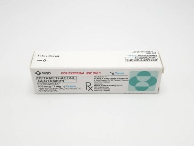 MANILA, PH - NOV 10 - Betamethasone gentamicin diprogenta ointment on November 10, 2020 in Manila, Philippines.